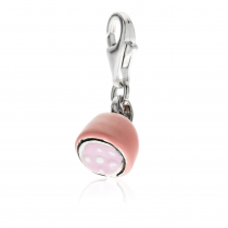 Mortadella Charm in Sterling Silver and Enamel