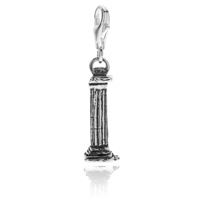 Magna Grecia Column Charm in Sterling Silver
