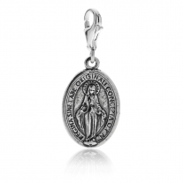 Miraculous Madonna Charm in Sterling Silver