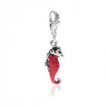 Seahorse Charm in Sterling Silver and Enamel