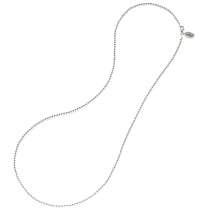 Boule Necklace 80 cm in Sterling Silver