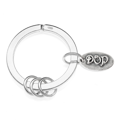 Brisé Keychain Ring in Sterling Silver