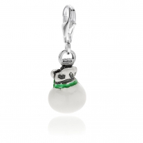 Burrata Charm in Sterling Silver and Enamel