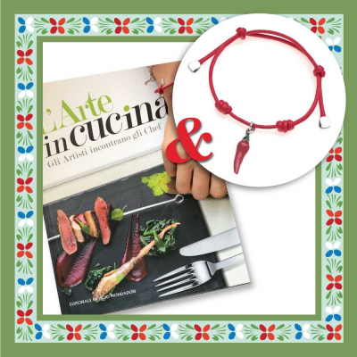 Art in the Kitchen Book & Red Pepper Bracelet