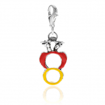 Ace of Coins Charm in Sterling Silver and Enamel