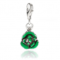 Salad Charm in Sterling Silver and Enamel