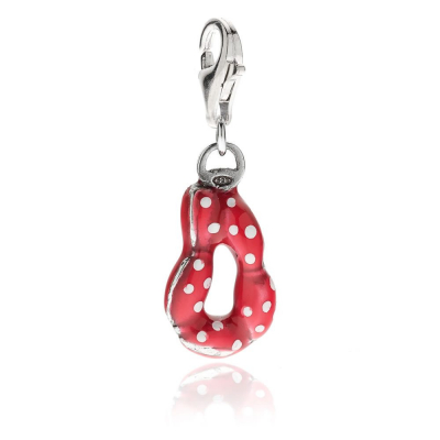 Sausage Charm in Sterling Silver and Enamel