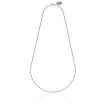 Basis Halskette in Silber Boule 80 cm