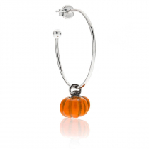 Mono Pumpkin Ohrring in Silber und Emaille
