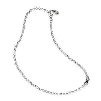 Basis Halskette in Silberlicht 45 cm