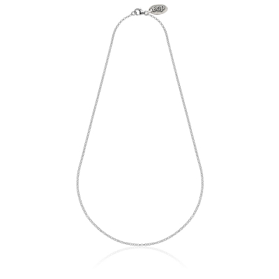 Rolo Micro Necklace 45 cm in Sterling Silver